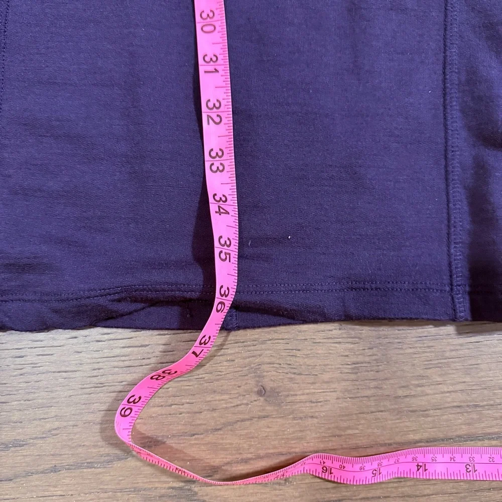 Ibex Wool Hooded Dress with Pockets and Thumbholes Sz Large Purple - Picture 7 of 10